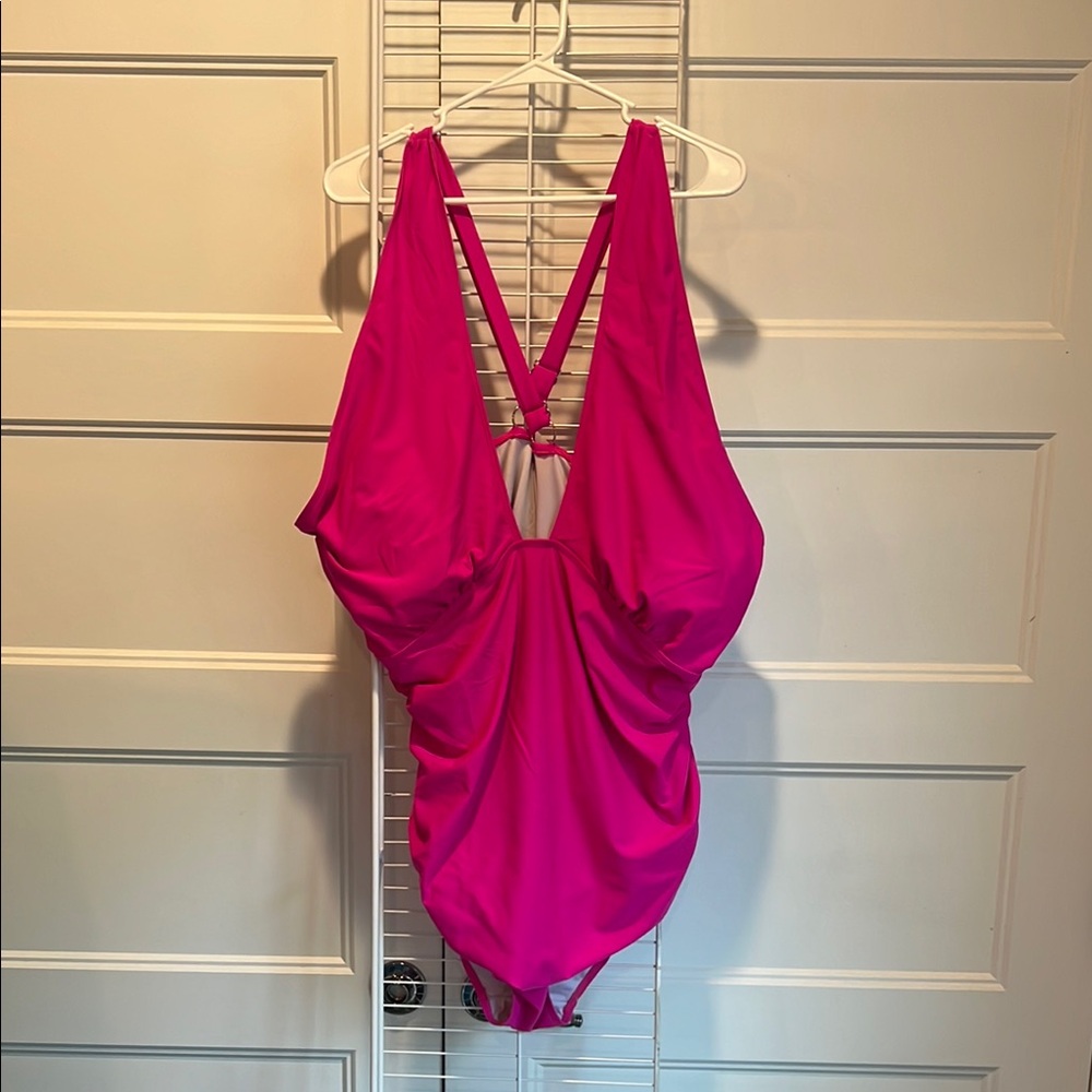 Vibrant Pink One-Piece Swimsuit